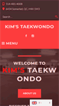 Mobile Screenshot of kimstaekwondo.ca